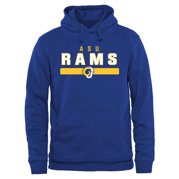 Men NCAA Angelo State Rams Team Strong Pullover Hoodie Royal Blue